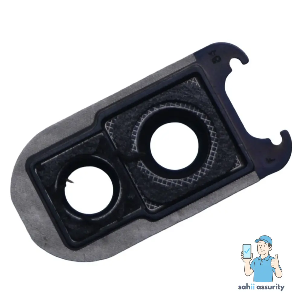 Camera Lens Glass with Frame for OnePlus 6 Black thumbnail